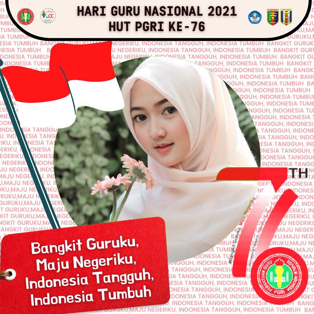 Contoh Design Twibbon Peringatan Hari Guru Nasional 25 November