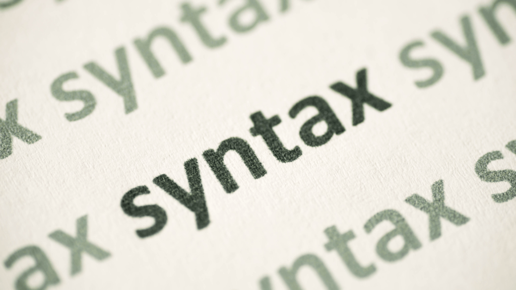 Fungsi dan Elemen Syntax